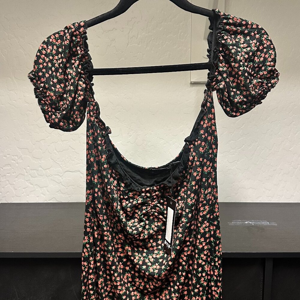 Maxi Floral Bodycon Dress